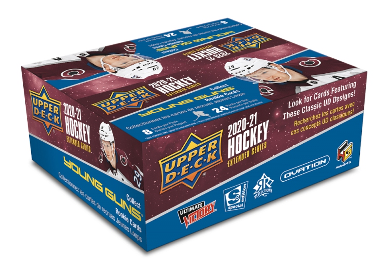 NHL dobozok NHL hokikártyák 2020-21 UD Extended Series Hockey Retail Box