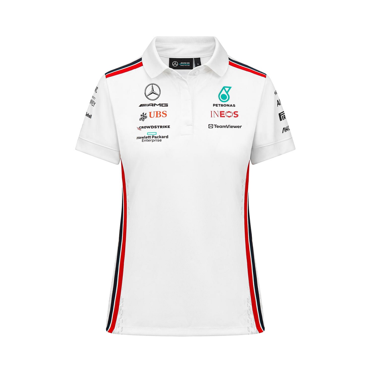 Mercedes AMG Petronas női póló official white F1 Team 2023