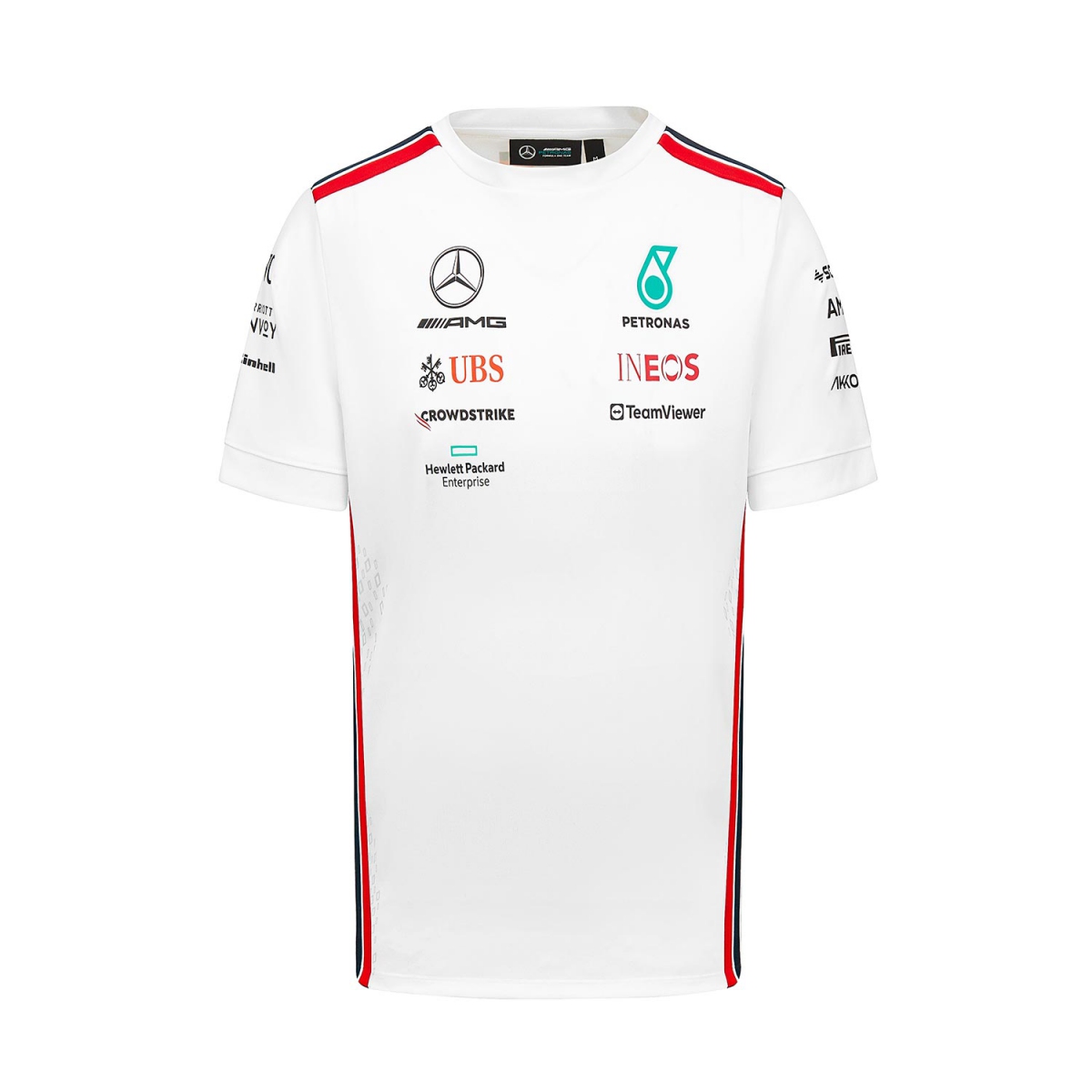 Mercedes AMG Petronas férfi póló official white F1 Team 2023