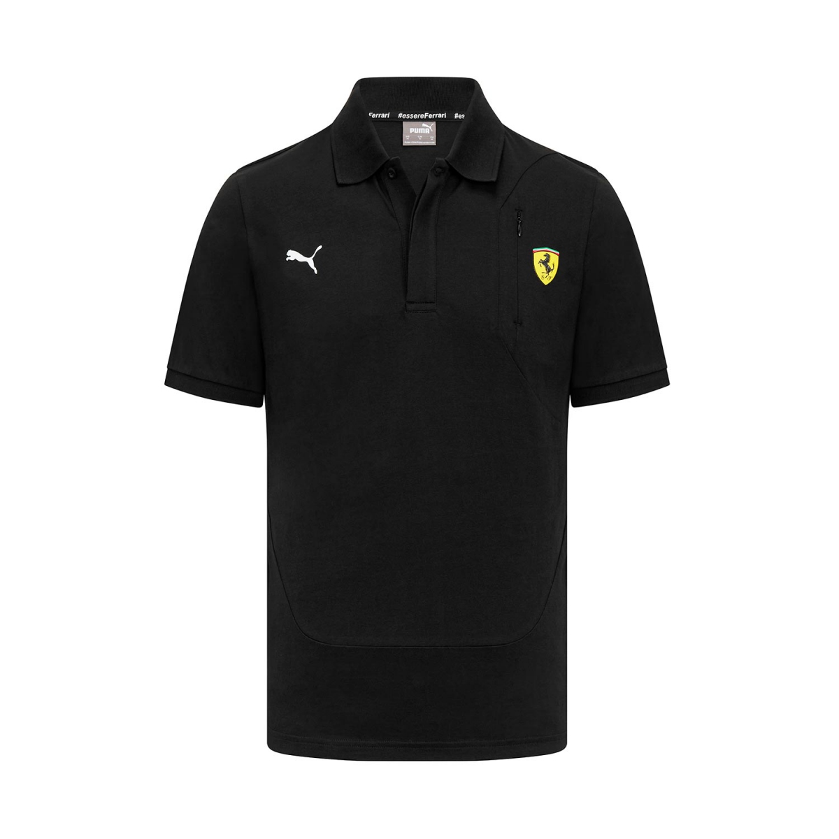 Ferrari pólóing Logo black F1 Team 2023