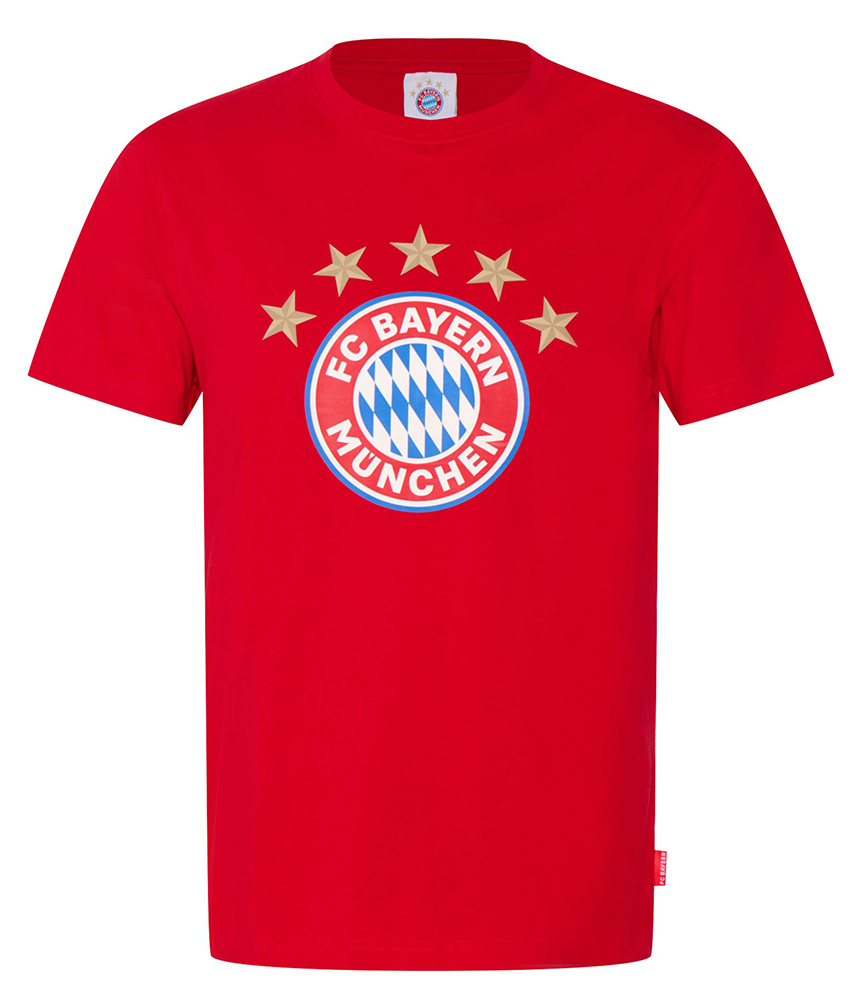 Bayern München férfi póló logo red