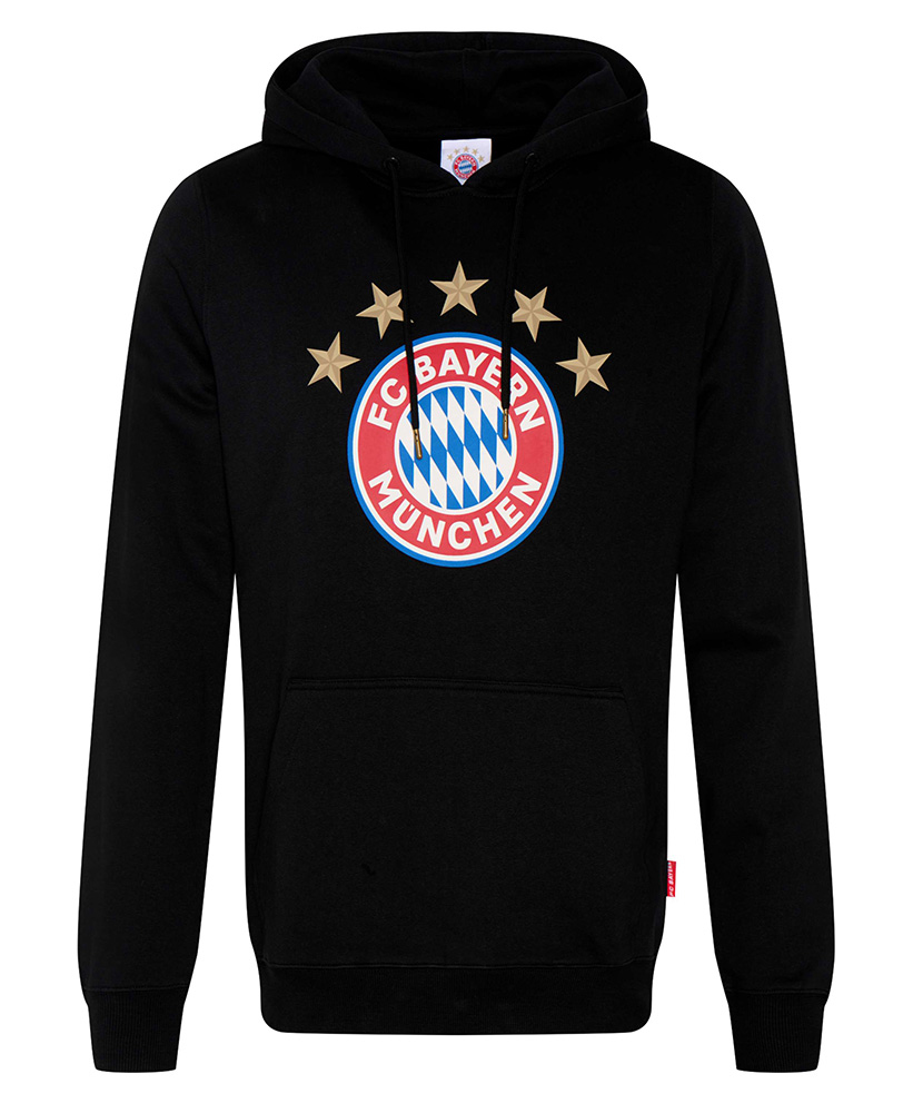 Bayern München férfi kapucnis pulóver Logo black