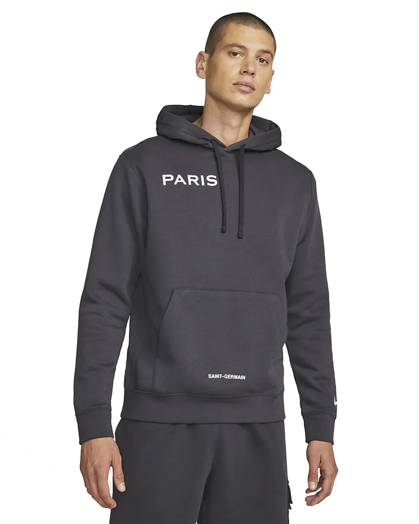 Paris Saint Germain férfi kapucnis pulóver Club grey