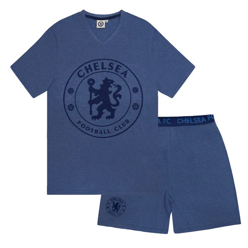 FC Chelsea férfi pizsama Short Blue Marl