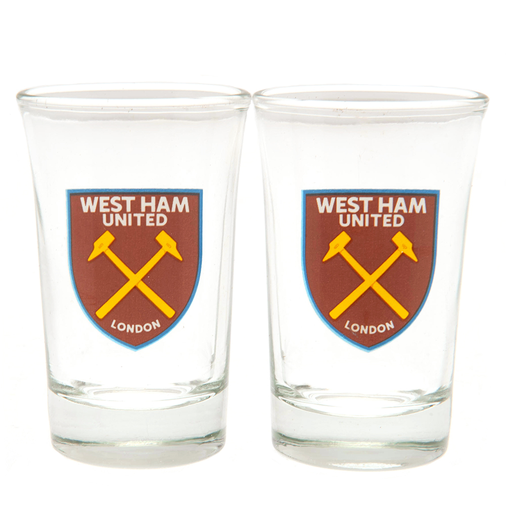 West Ham United féldecis pohár 2pk Shot Glass Set