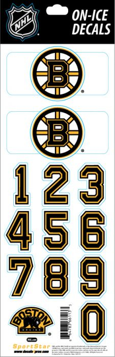 Boston Bruins sisak matricák Decals