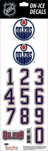Edmonton Oilers matricák hockey helmet Decals