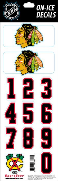 Chicago Blackhawks matricák hockey helmet Decals
