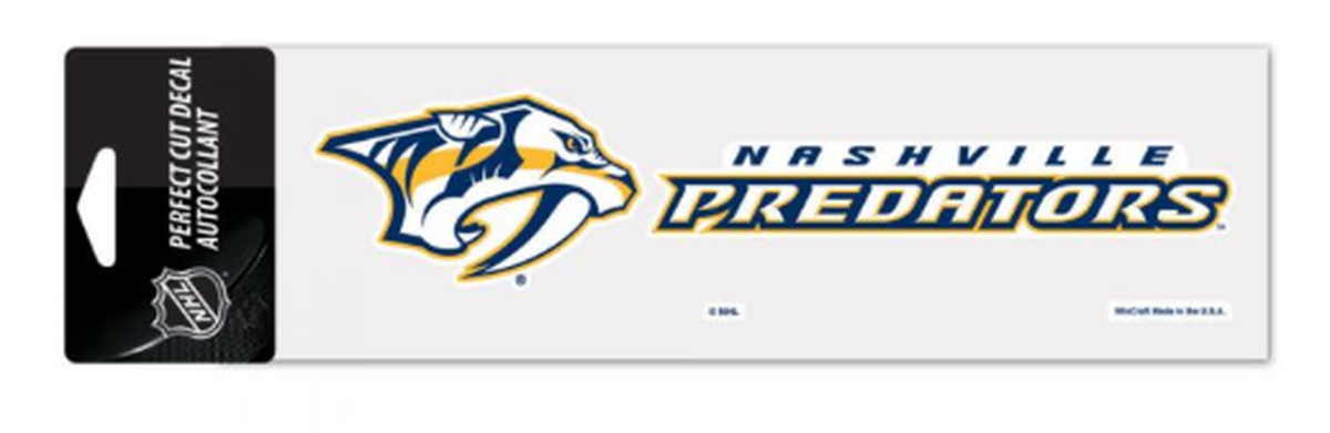 Nashville Predators matrica Logo text decal
