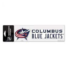 Columbus Blue Jackets matrica logo text decal