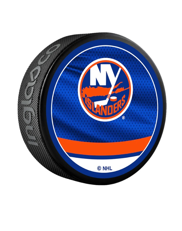 New York Islanders korong reverse retro jersey souvenir collector hockey puck