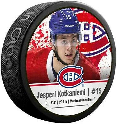 Montreal Canadiens korong souvenir hockey puck Jesperi Kotkaniemi #15