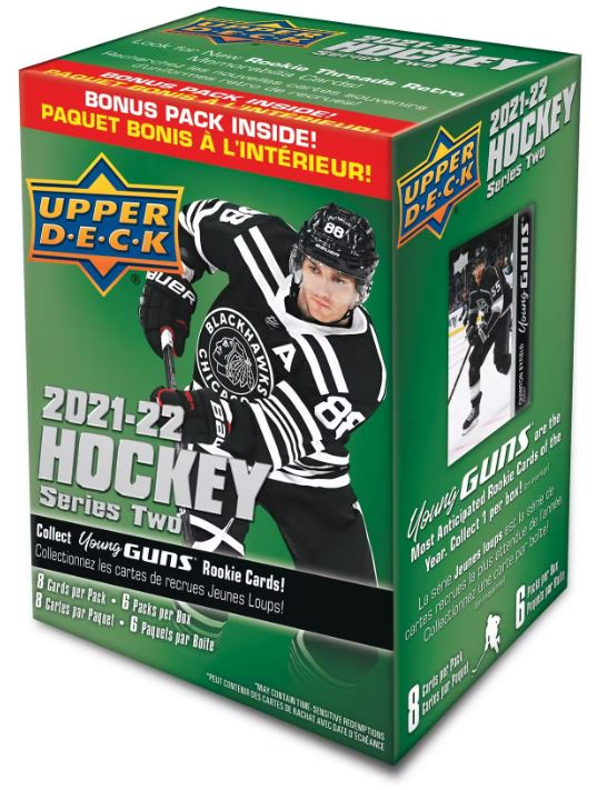 NHL dobozok NHL hokikártyák Upper deck series 2 blaster box