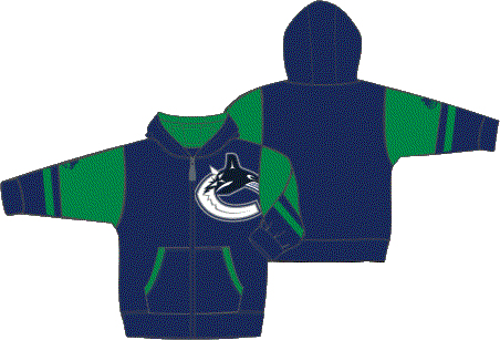 Vancouver Canucks gyerek kapucnis pulóver Faceoff Colorblocked Fleece Full-Zip