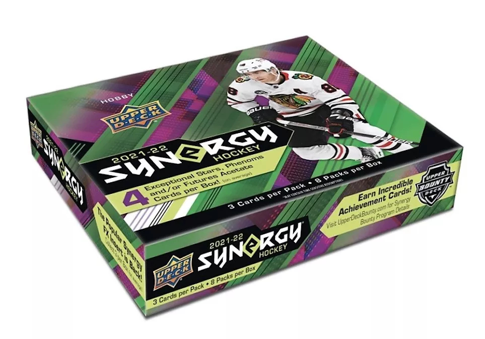 NHL dobozok NHL hokikártyák 2021-22 Upper Deck Synergy Hobby Box