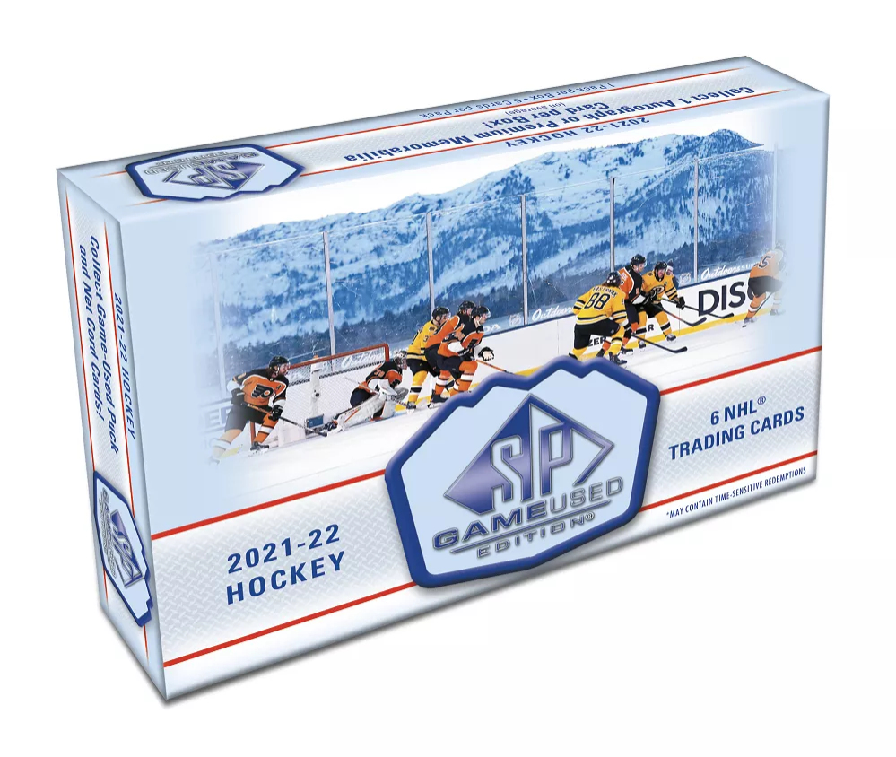 NHL dobozok NHL hokikártyák 2021-22 Upper Deck SP Game Used Hobby Box