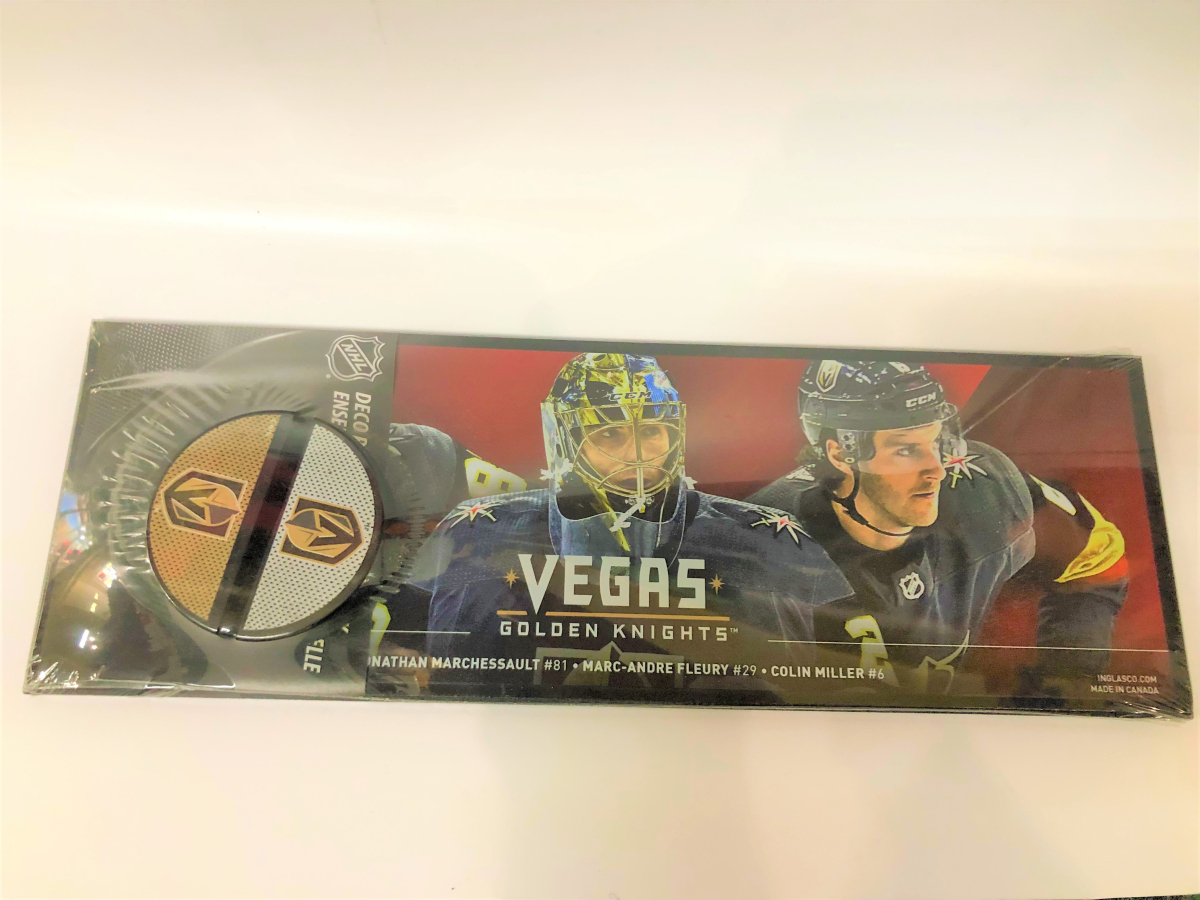Vegas Golden Knights plakett tartóval Deco Plaque