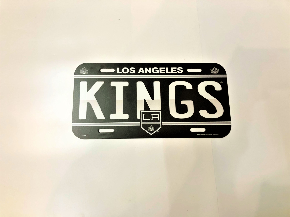 Los Angeles Kings fali tábla License Plate Banner