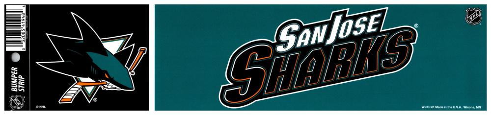 San Jose Sharks matrica Bumper Strip