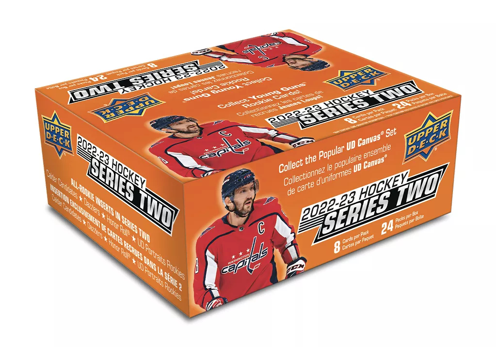 NHL dobozok NHL hokikártyák 2022-23 Upper Deck Series 2 Retail Box