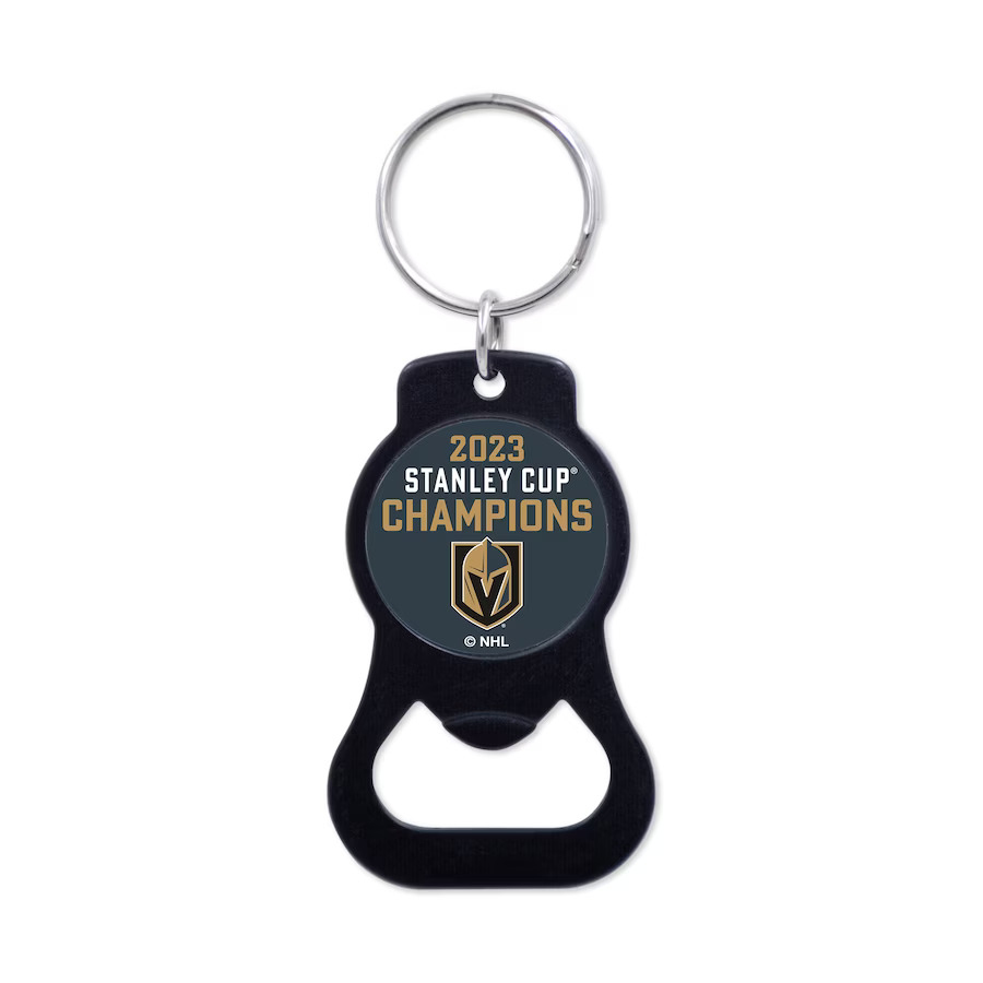 Vegas Golden Knights kulcstartó üveg nyitóval 2023 Stanley Cup Champions Bottle Opener Key Ring black