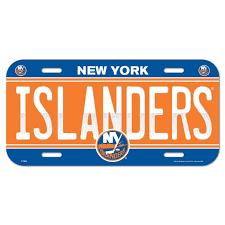 New York Islanders fali tábla License Plate Banner
