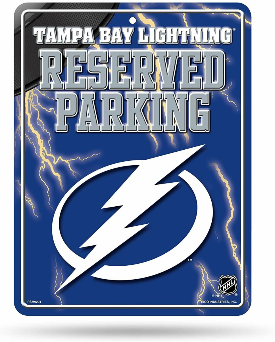 Tampa Bay Lightning fali tábla Auto Reserved Parking