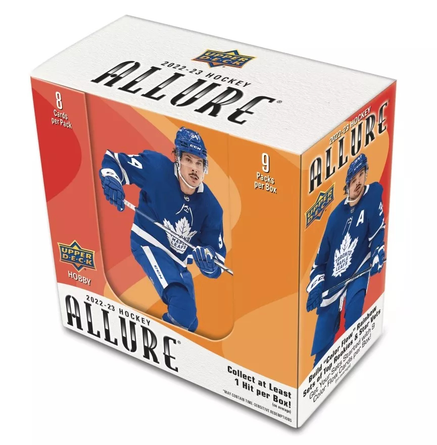 NHL dobozok NHL hokikártyák 2022-23 Upper Deck Allure Hobby Box