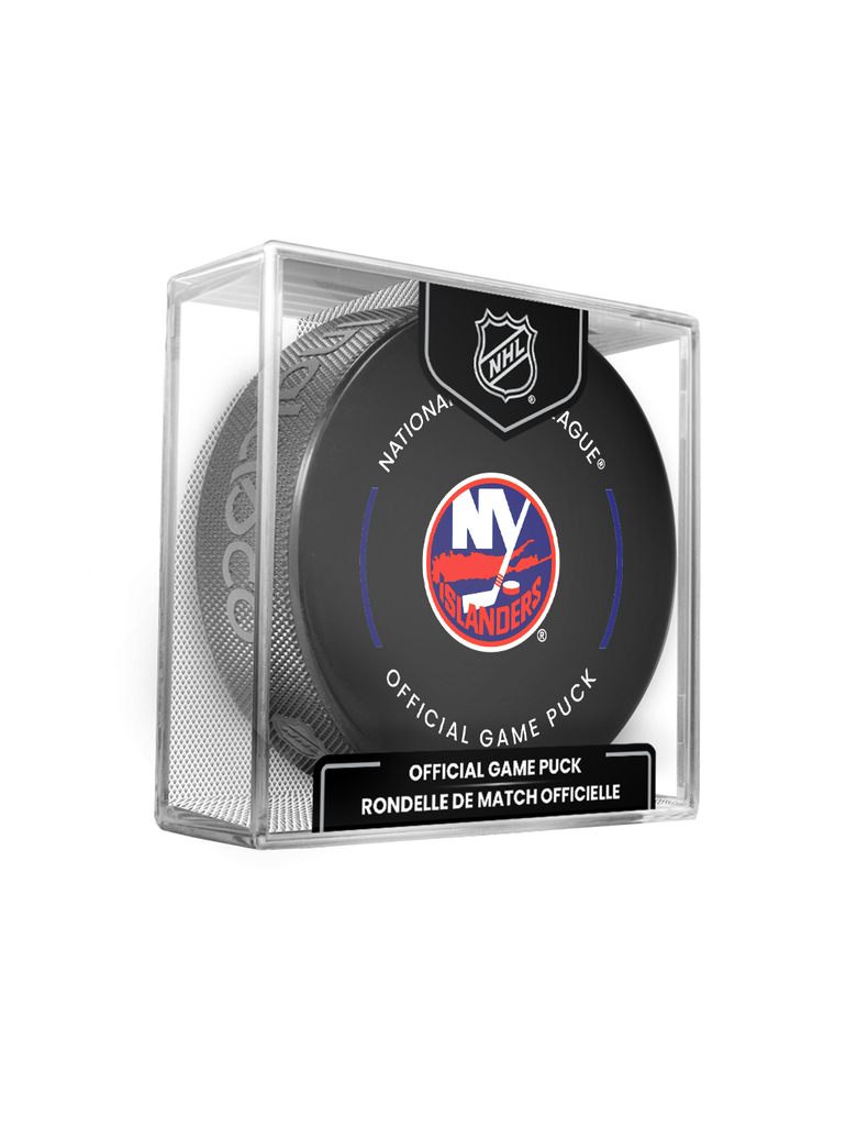 New York Islanders korong Official Game Puck 2023-2024
