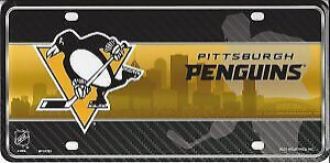 Pittsburgh Penguins fali tábla Metal License Plate Auto Tag