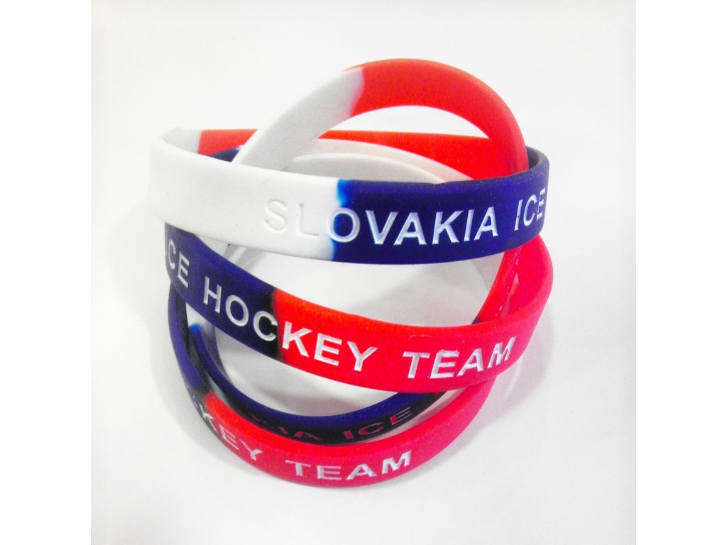 Jégkorong képviselet szilikon karkötő Slovakia Ice Hockey Team