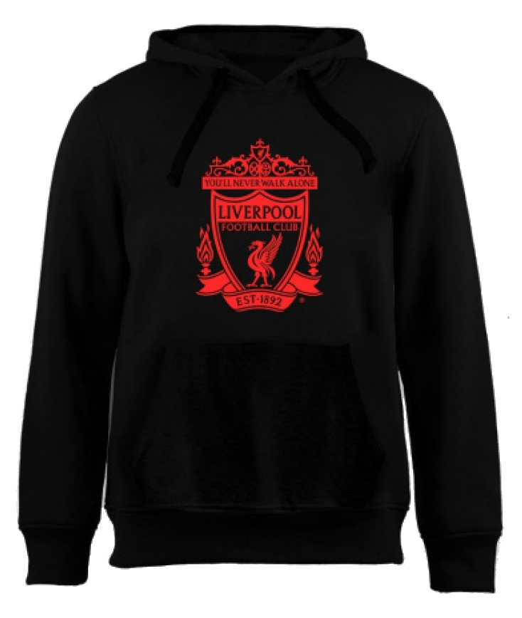 FC Liverpool férfi kapucnis pulóver No35 black