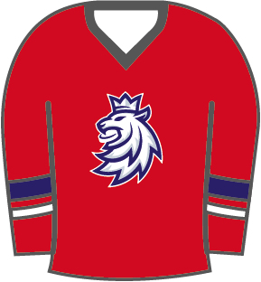 Jégkorong képviselet jelvény Czech Republic Red lion jersey