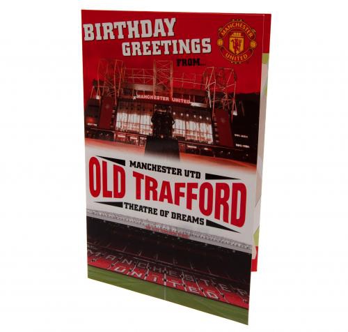 Manchester United születésnapi köszöntő Pop-Up Birthday Card