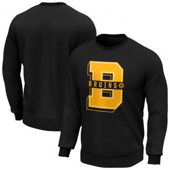 Boston Bruins férfi pulóver College Letter Crew Sweatshirt