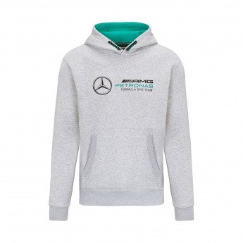 Mercedes AMG Petronas férfi kapucnis pulóver logo sweatshirt grey F1 Team 2022
