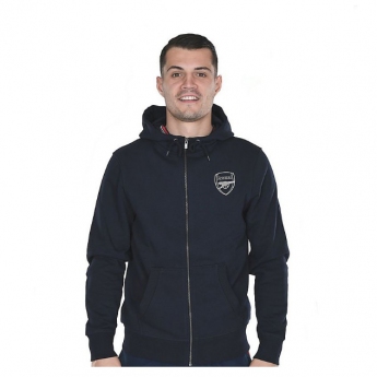 FC Arsenal férfi kapucnis pulóver Essentials navy