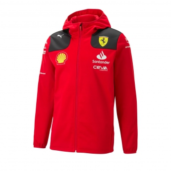 Ferrari férfi kapucnis kabát Softshell official red F1 Team 2023