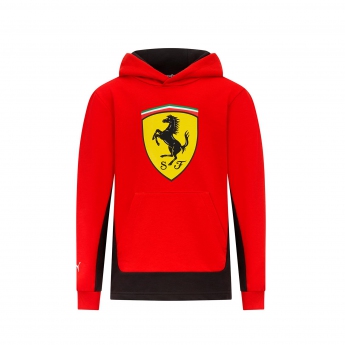Ferrari gyerek kapucnis pulóver Shield red F1 Team 2023