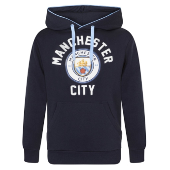 Manchester City férfi kapucnis pulóver SLab Graphic navy