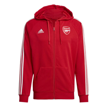 FC Arsenal férfi kapucnis pulóver dna full-zip scarle