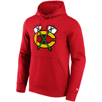 Chicago Blackhawks férfi kapucnis pulóver Primary Logo Graphic Hoodie red