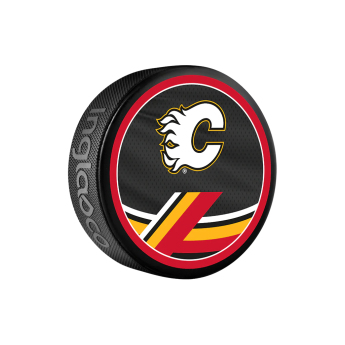 Calgary Flames korong Reverse Retro Jersey 2022 Souvenir Collector Hockey Puck