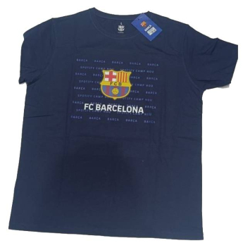 FC Barcelona férfi póló Emblem marino