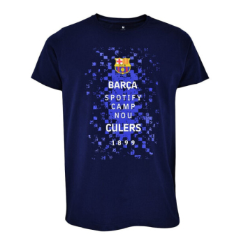 FC Barcelona férfi póló Logos navy