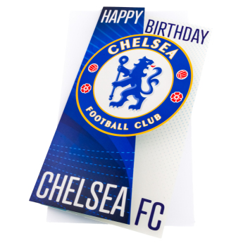 FC Chelsea gratuláció Crest Birthday Card