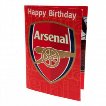 FC Arsenal születésnapi köszöntő Musical Birthday Card