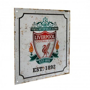 FC Liverpool fali tábla Retro Logo Sign