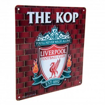 FC Liverpool fali tábla The Kop Sign