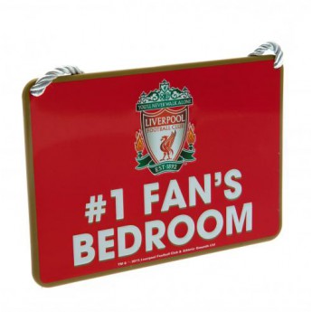 FC Liverpool hálószoba tábla Bedroom Sign No1 Fan